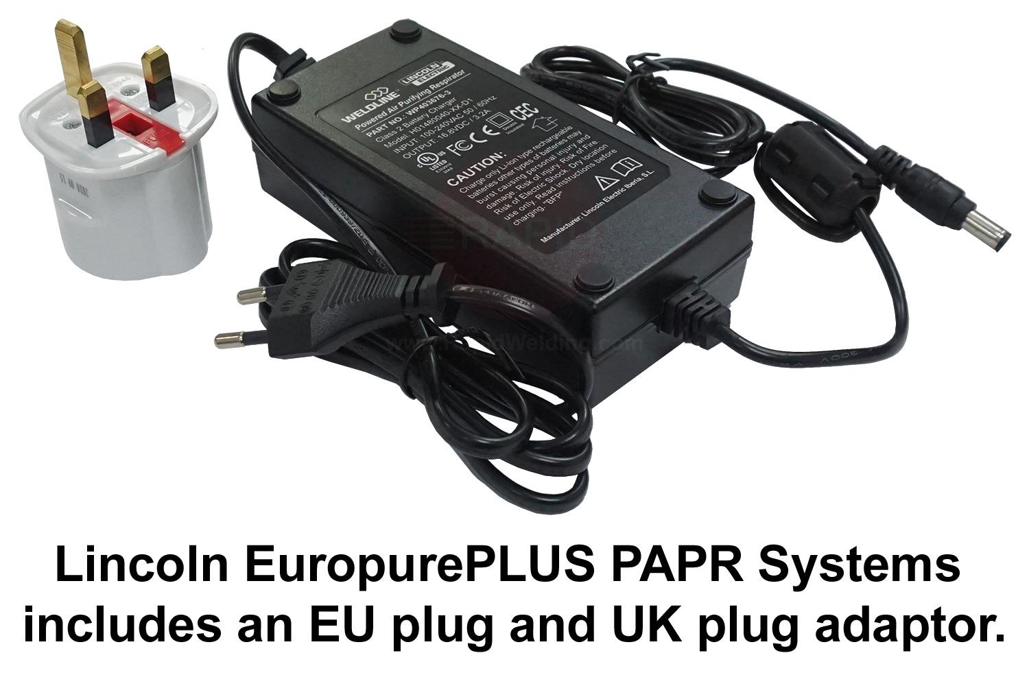 W403676  Lincoln EUROPURE PLUS 5500 LS Auto Darkening TH3 PAPR System, Shade 8 - 13
